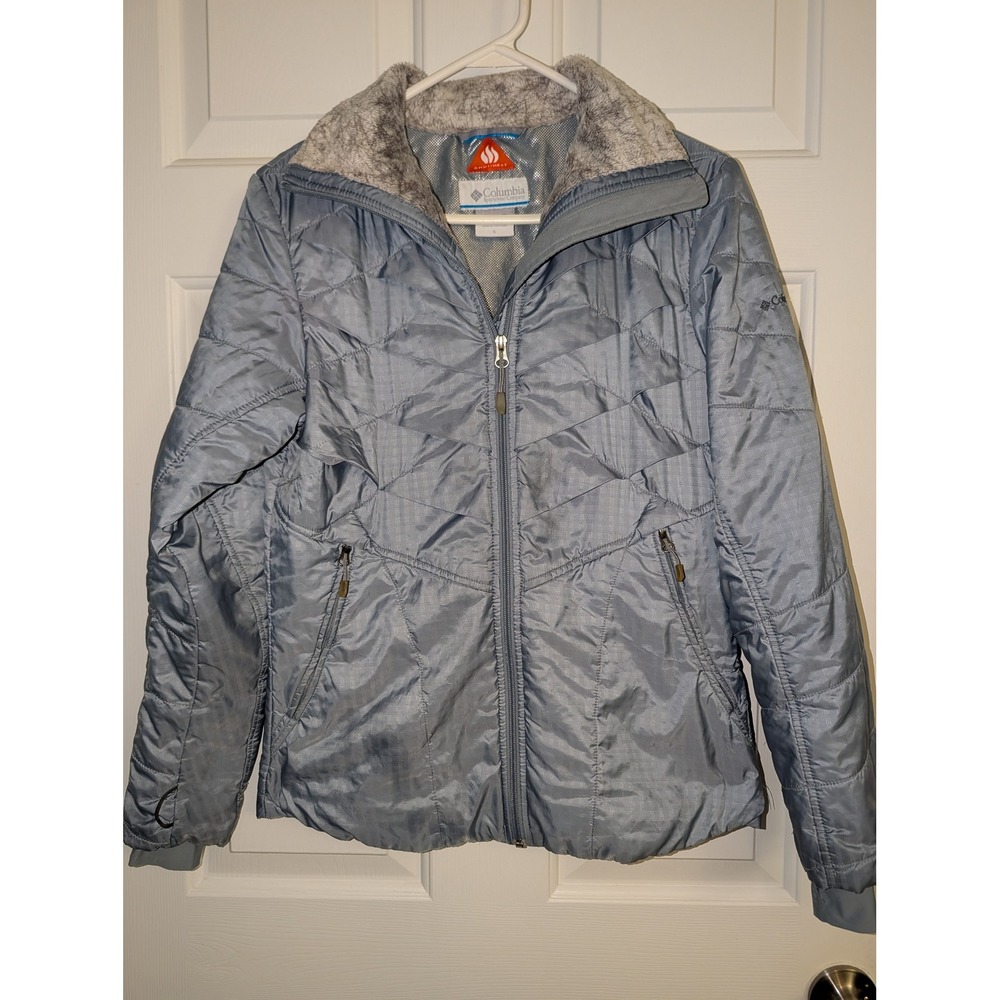 Columbia Omni-Heat Interchange Women's S Gray Quilted Jacket Gorpcore